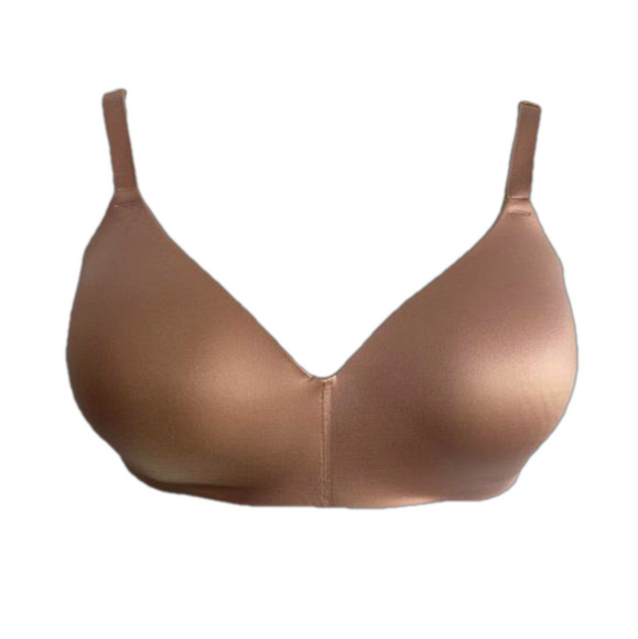 Soma Rose Gold Nude Vanishing Back Wireless Bra Size 36DD SKU0760 - Picture 1 of 8
